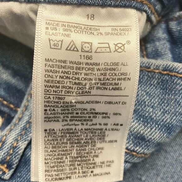 OLD NAVY GIRLS Boot Cut Jeans Size 18 Blue Built-In Flex Inseam 30” - Picture 6 of 8